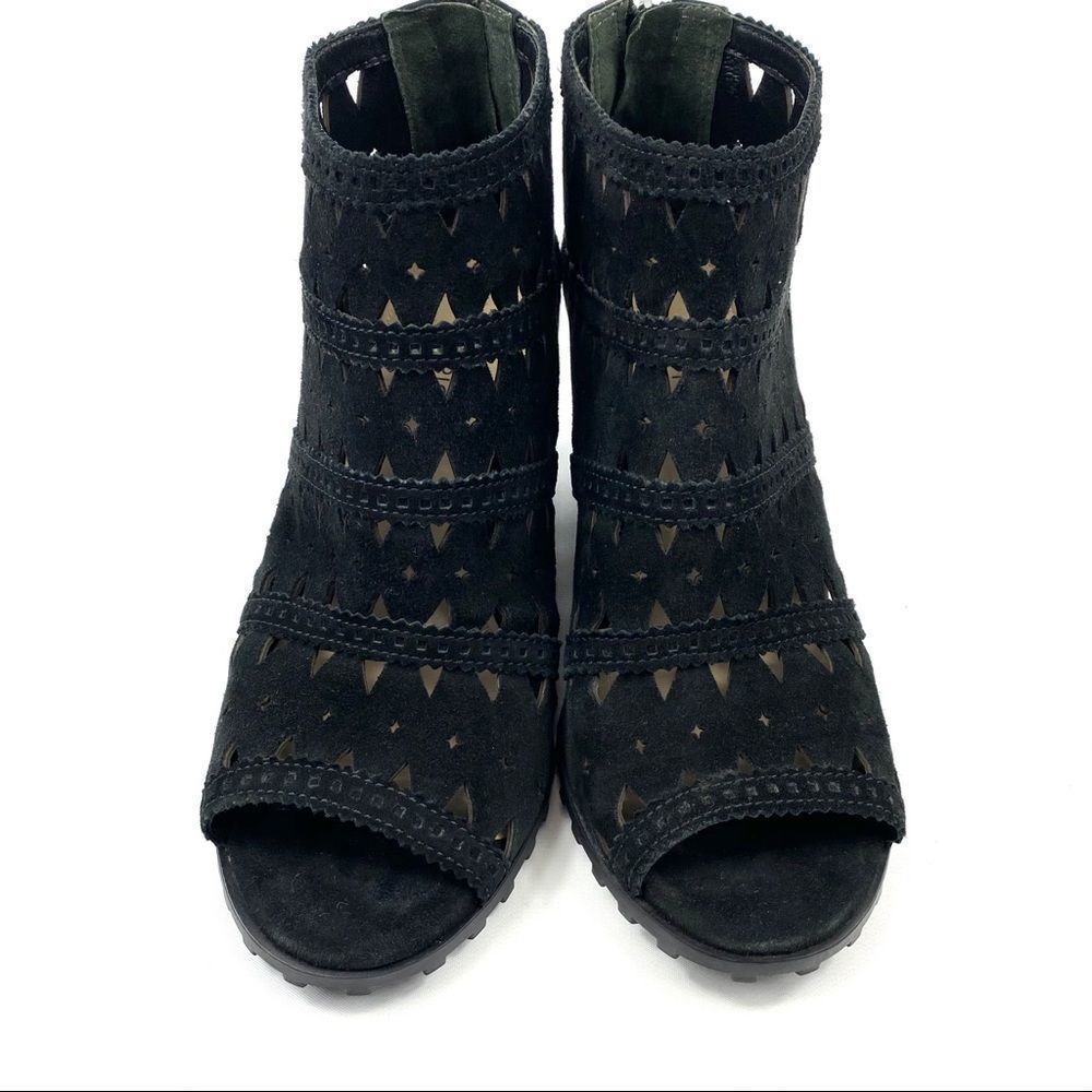Via Spiga Latanya wedge sandal peep toe perforated - Picture 4 of 16